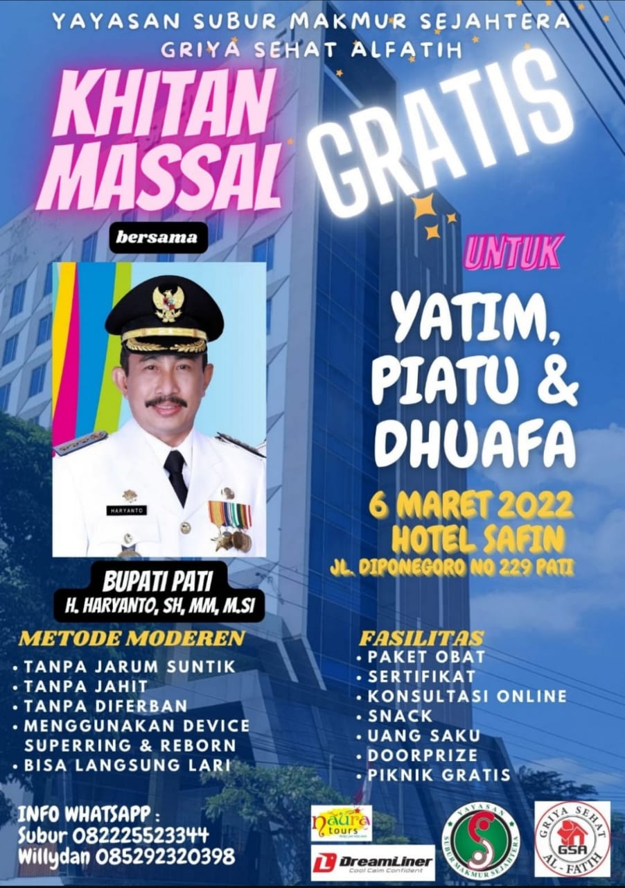 Ayo Ikut Khitan Massal Gratis, Inilah Kata Subur Wahyudi