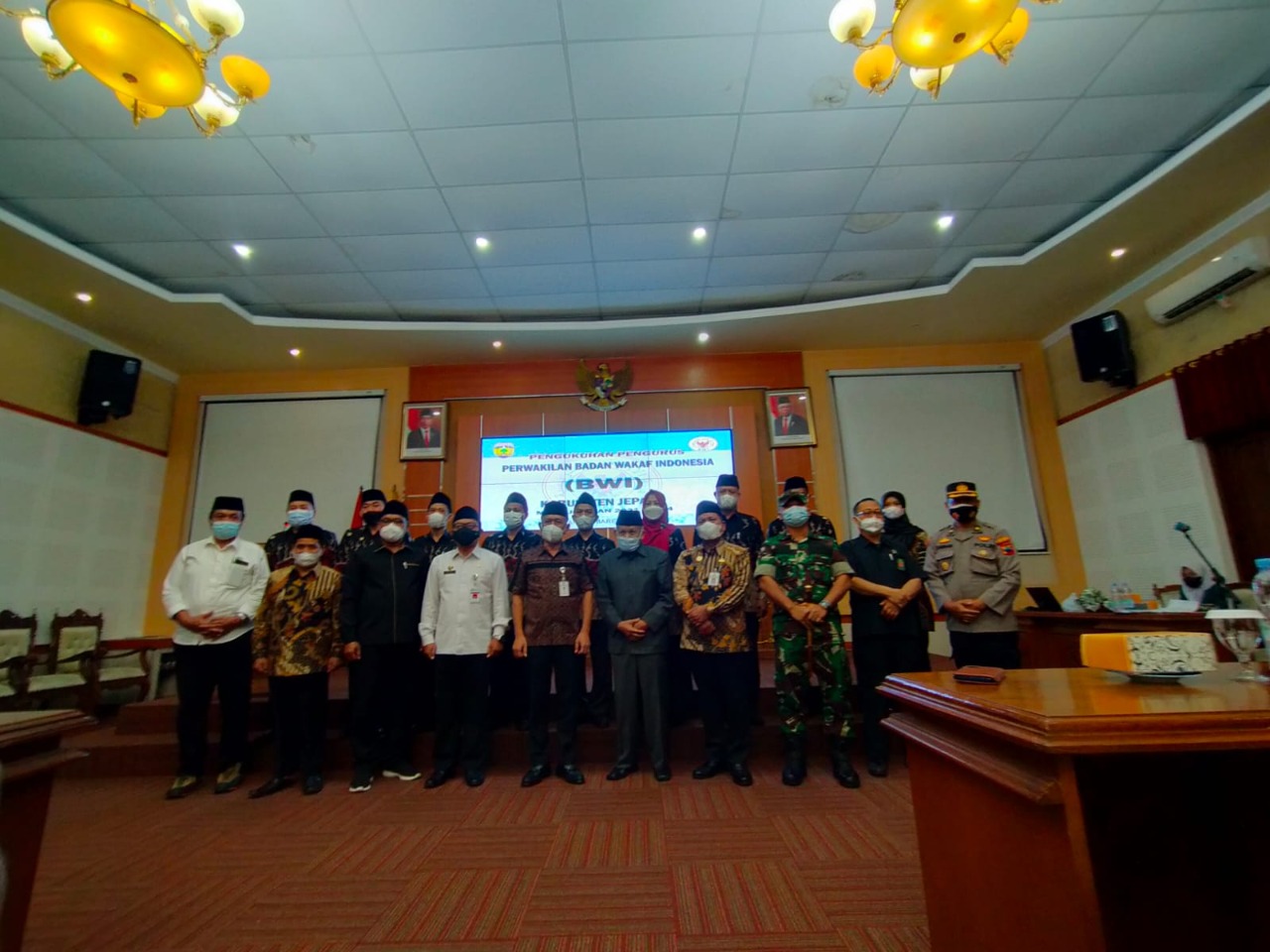 Kodim 0719/Jepara Hadiri Pengukuhan Pengurus BWI