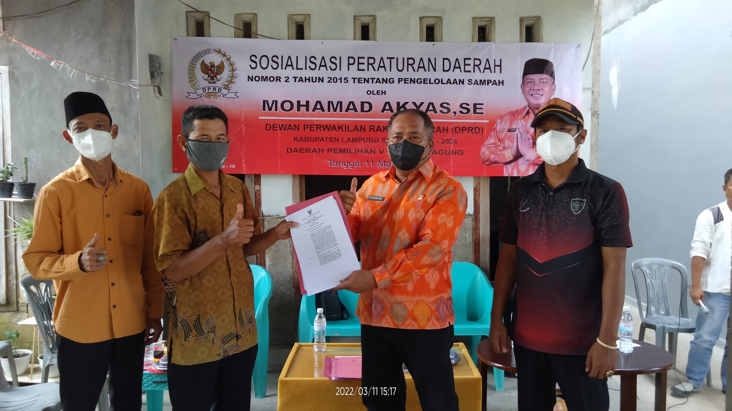 Melalui Sosper, M, Akyas Ajak Masyarakat Tidak Buang Sampah Sembarangan