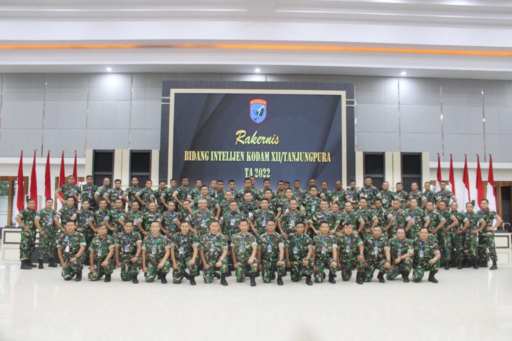 Asintel Kasdam XII/Tpr Pimpin Rakernis Bidang Intelijen