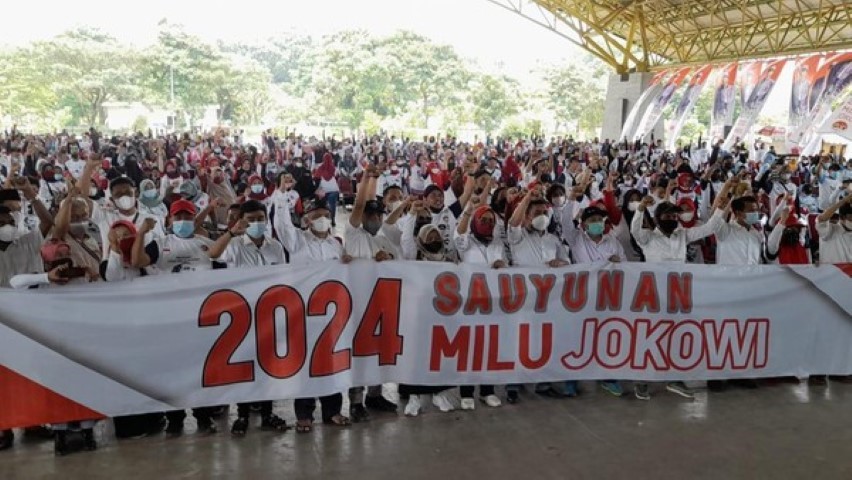 Relawan Jokowi se- Bandung Raya Deklarasi ‘Sauyunan 2024 Milu Jokowi’