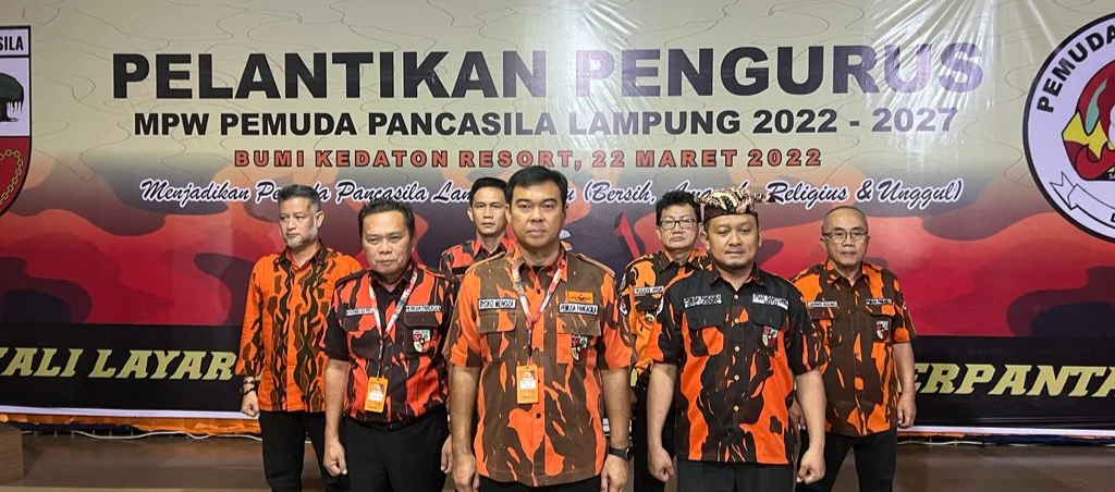 Secara Aklamasi Rycko Nahkodai MPW PP Lampung, Puji Sartono Didapuk Bendahara