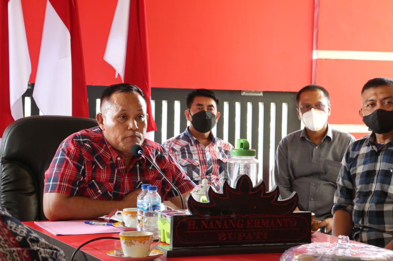 Melalui Zoom Meeting Nanang Ikuti Rakor Perkembangan Kasus Covid-19