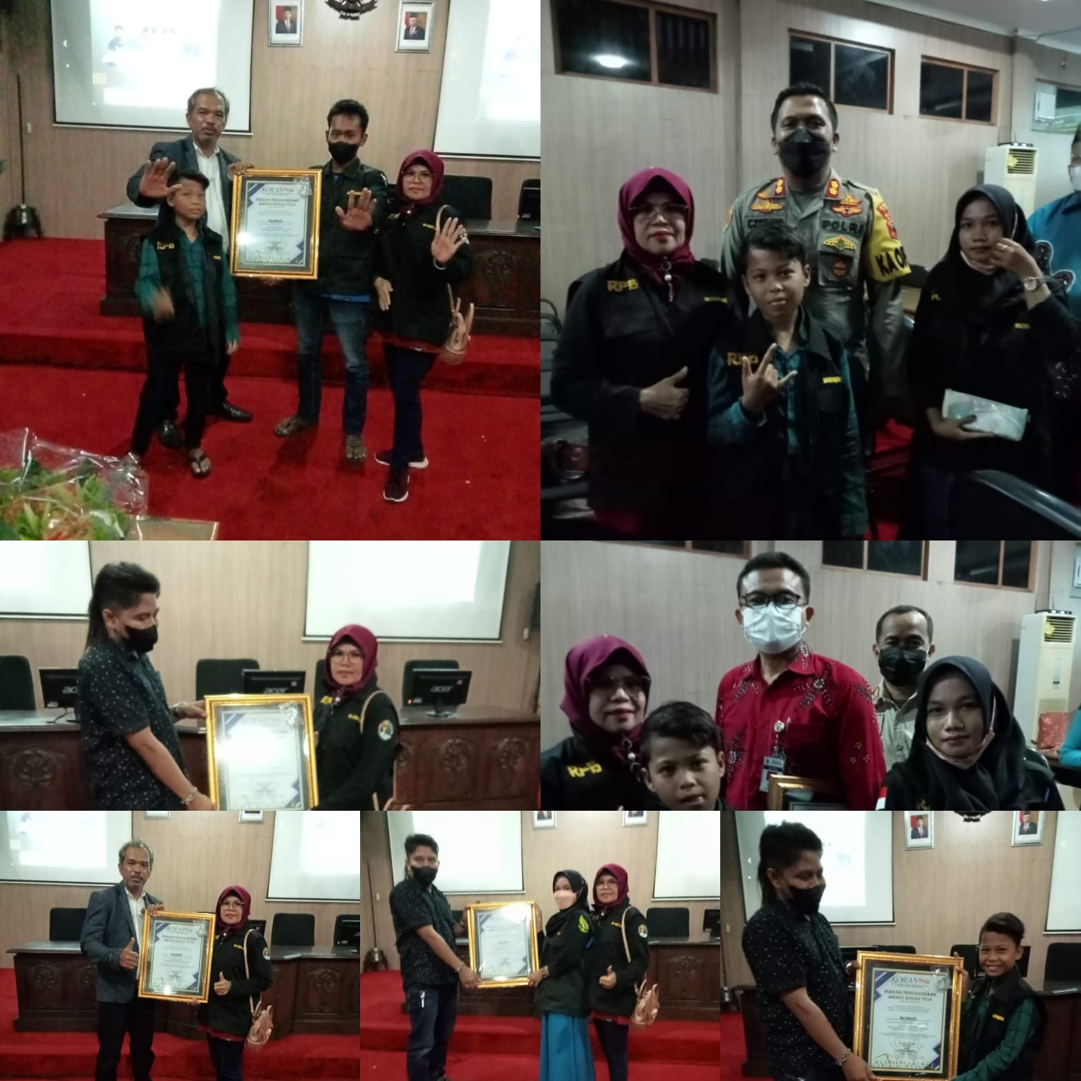 Kejutan !!! Relawan Pencari Berkah dan Renovasi Rumah Pusat Terima Penghargaan Award Koran TV10