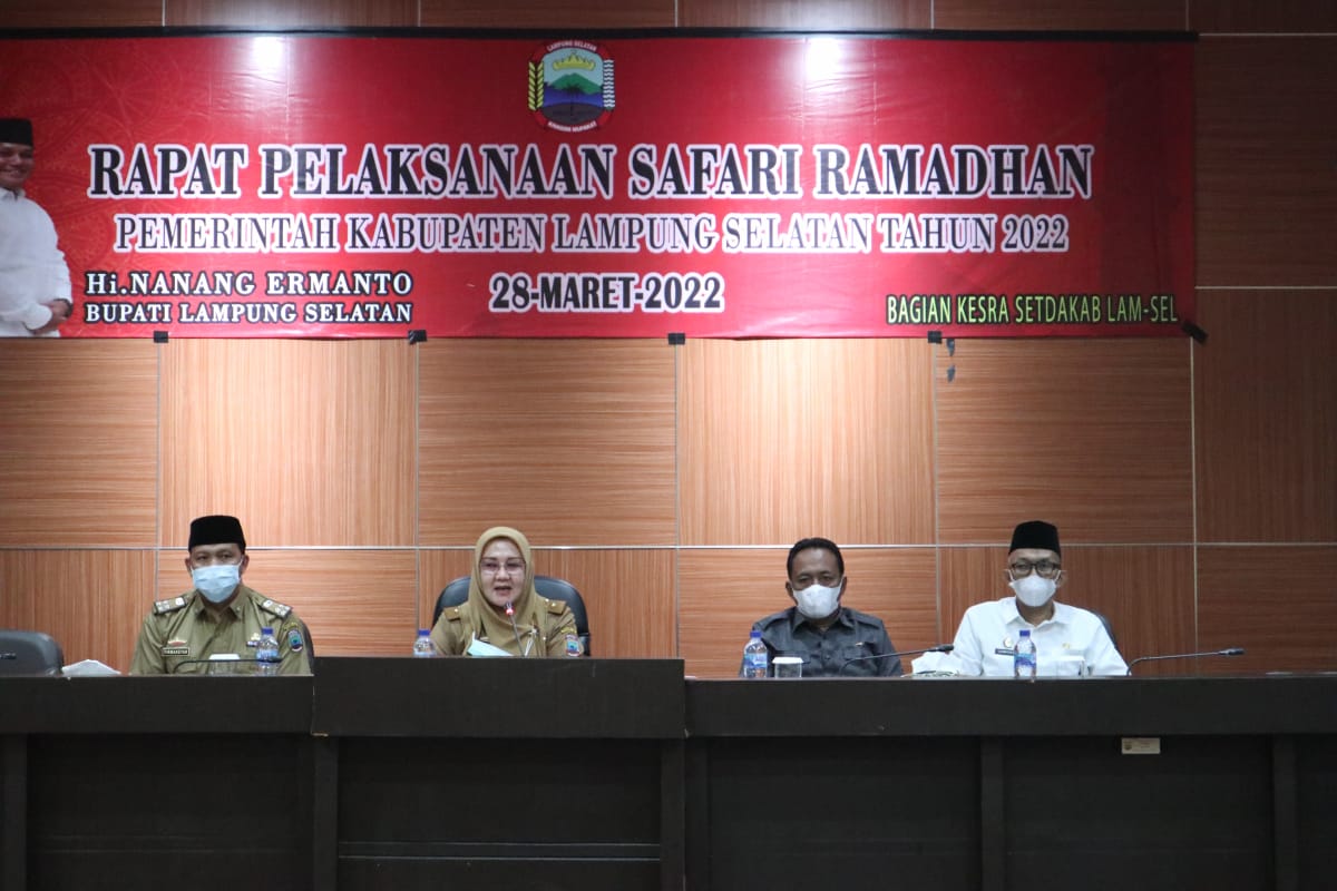 Wakil Ketua II DPRD Lamsel Hadiri Rapat Tentang Pelaksanaan Safari Ramadhan 1443 H