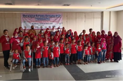 Komunitas Peduli Thalasemia Bekerjasama Dinas kesehatan. Menggelar Berbagi Sesama Anak Thalasemia.