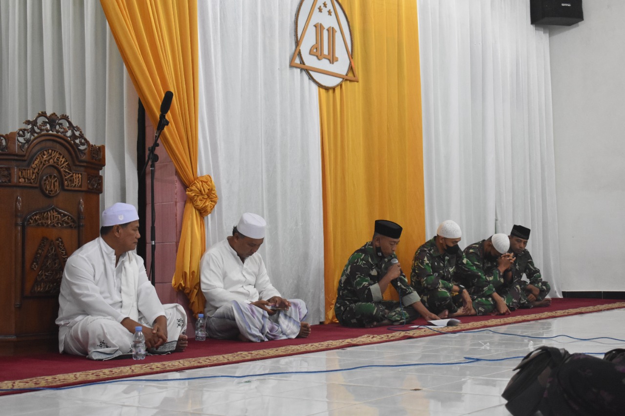 Sambut Bulan Suci Ramadhan 1443 H, Yonif 611/Awang Long Laksanakan Dzikir Dan Doa Bersama