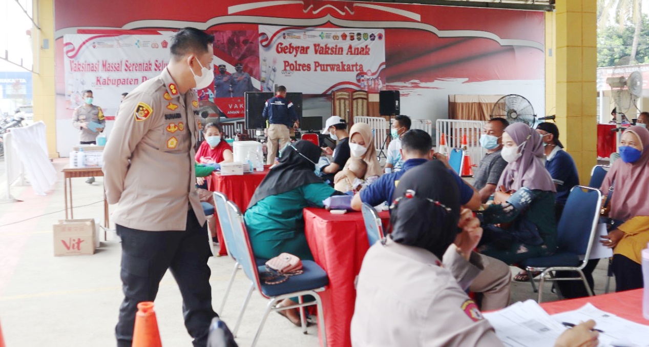 Ini Jadi Syarat Mudik Lebaran, Layanan Vaksinasi Booster Polres Purwakarta Diserbu Warga
