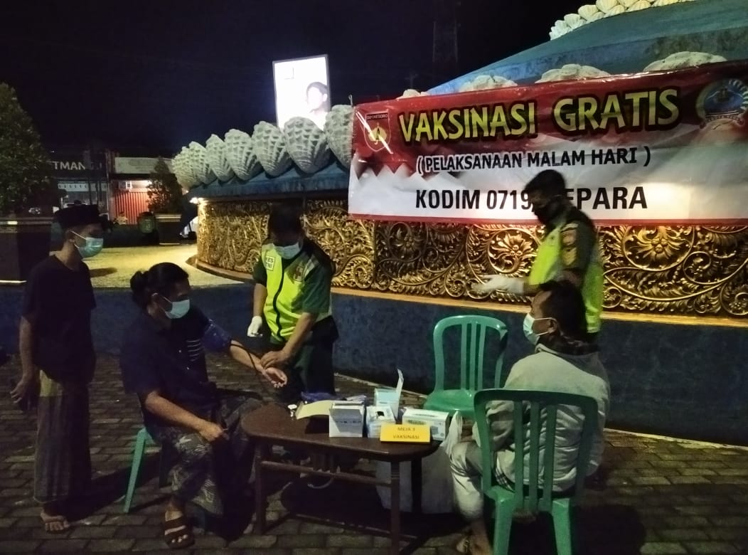 Kodim 0719 Jepara Gelar Vaksinasi Gratis Bagi Masyarakat