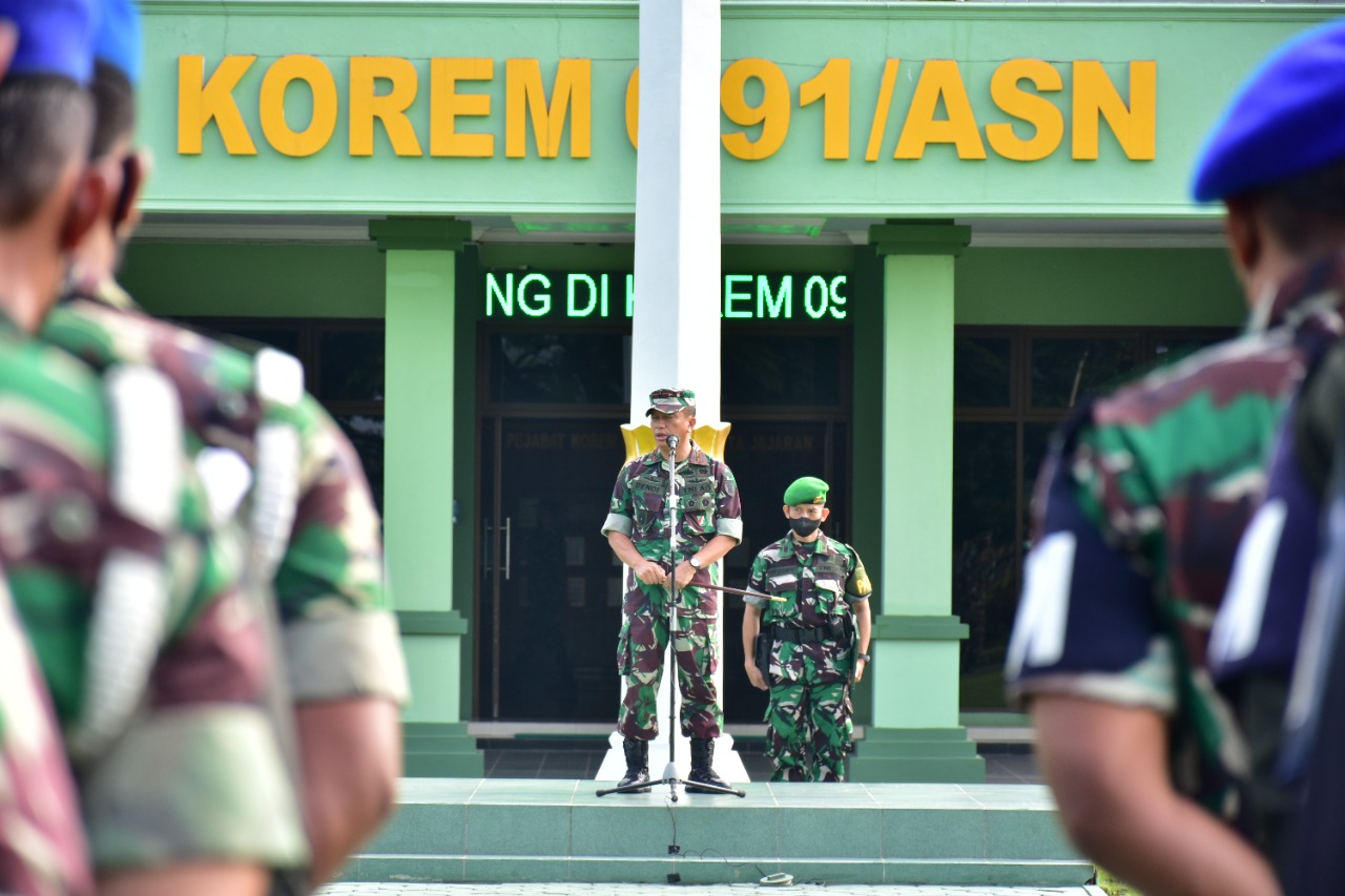 Prajurit Korem 091/ASN di Siagakan Demo 11 April 2022, Bantu Poresta Samarinda