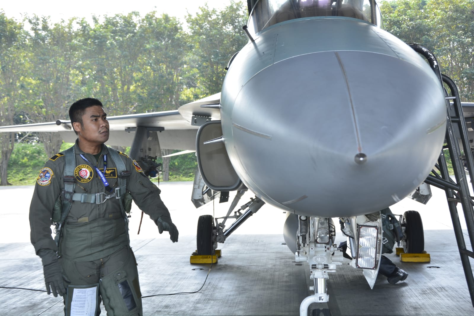 Lanud Iswahjudi Laksanakan latihan Pengeboman Air