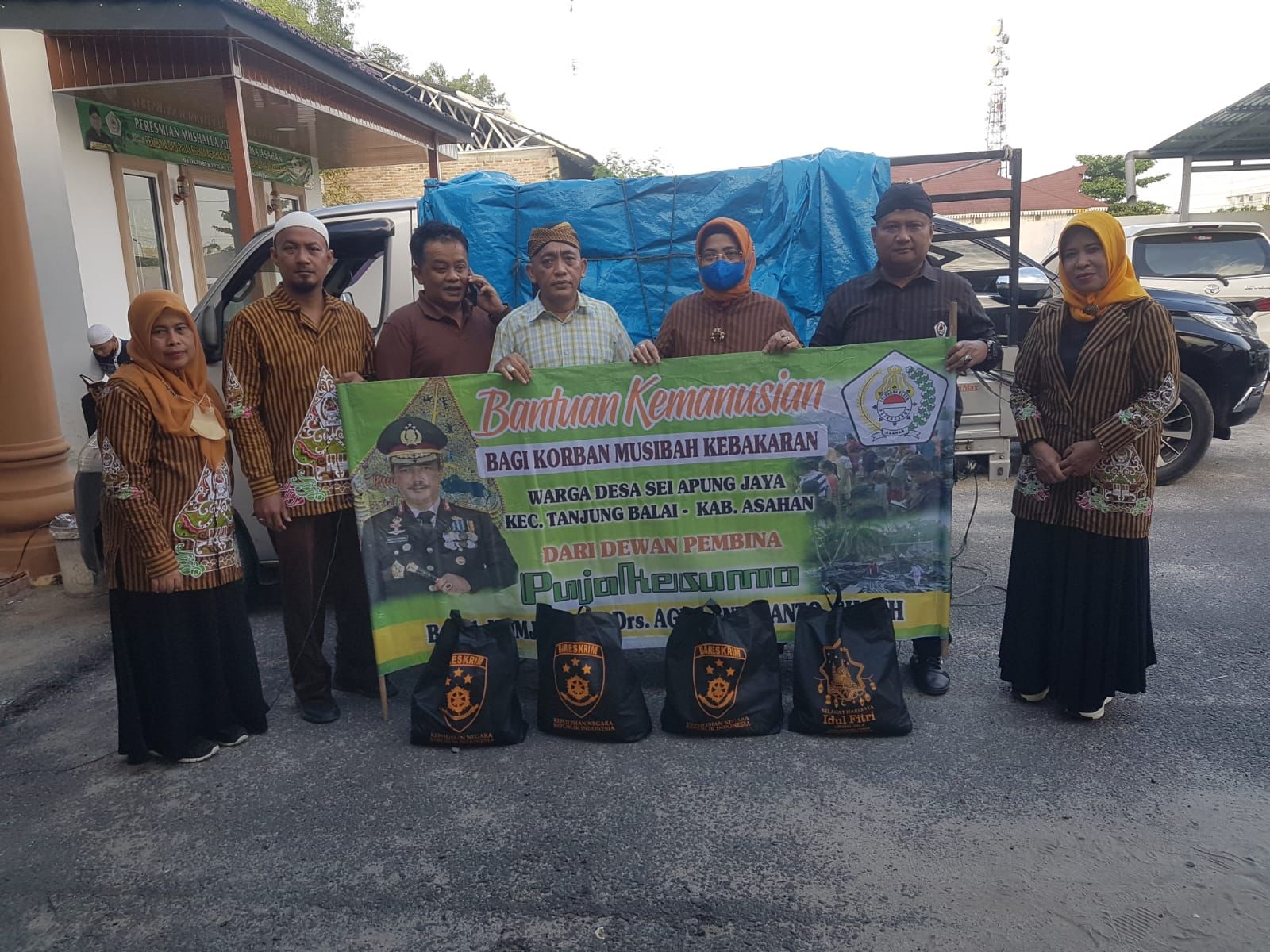 Korban Kebakaran, DPD PKB Pujakesuma Asahan Salurkan Bantuan dari Kabareskrim Polri