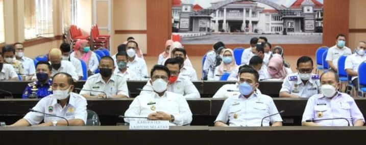 Melalui Virtual Pemkab Lamsel Ikuti Kick Off dan Talkshow Pembentukan BRIDA