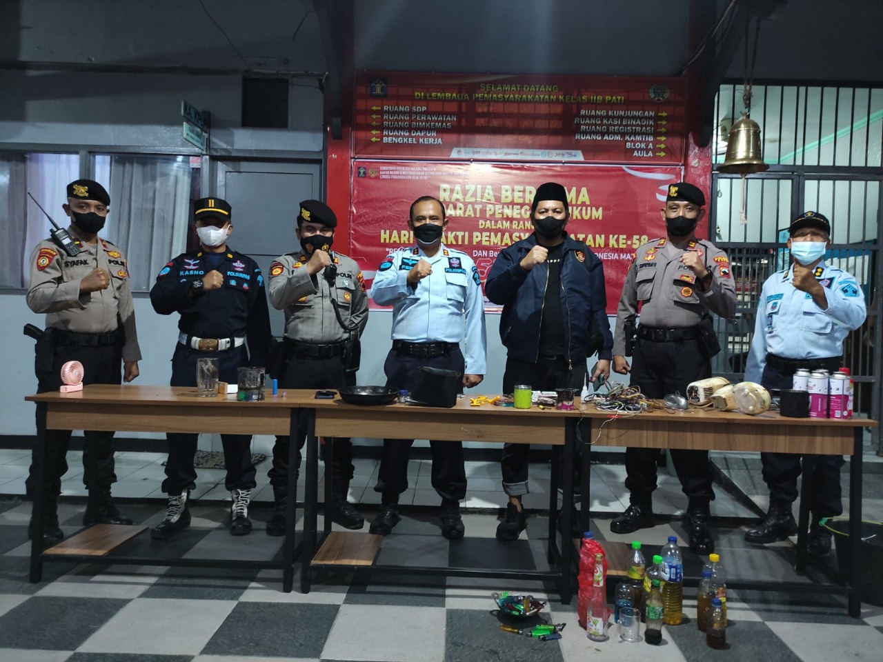 Lapas Pati Gelar Razia Kamar Hunian WBP