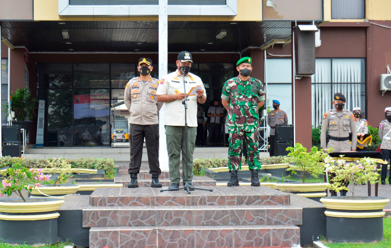 Wujud Sinergi TNI/Polri Gelar Apel Operasi Ketupat Mahakam 2022 di Kutai Kartanegara