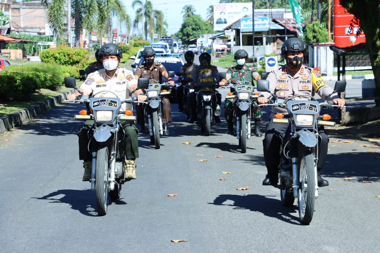 Kapolres Agam dan Forkopimda Show Of Force