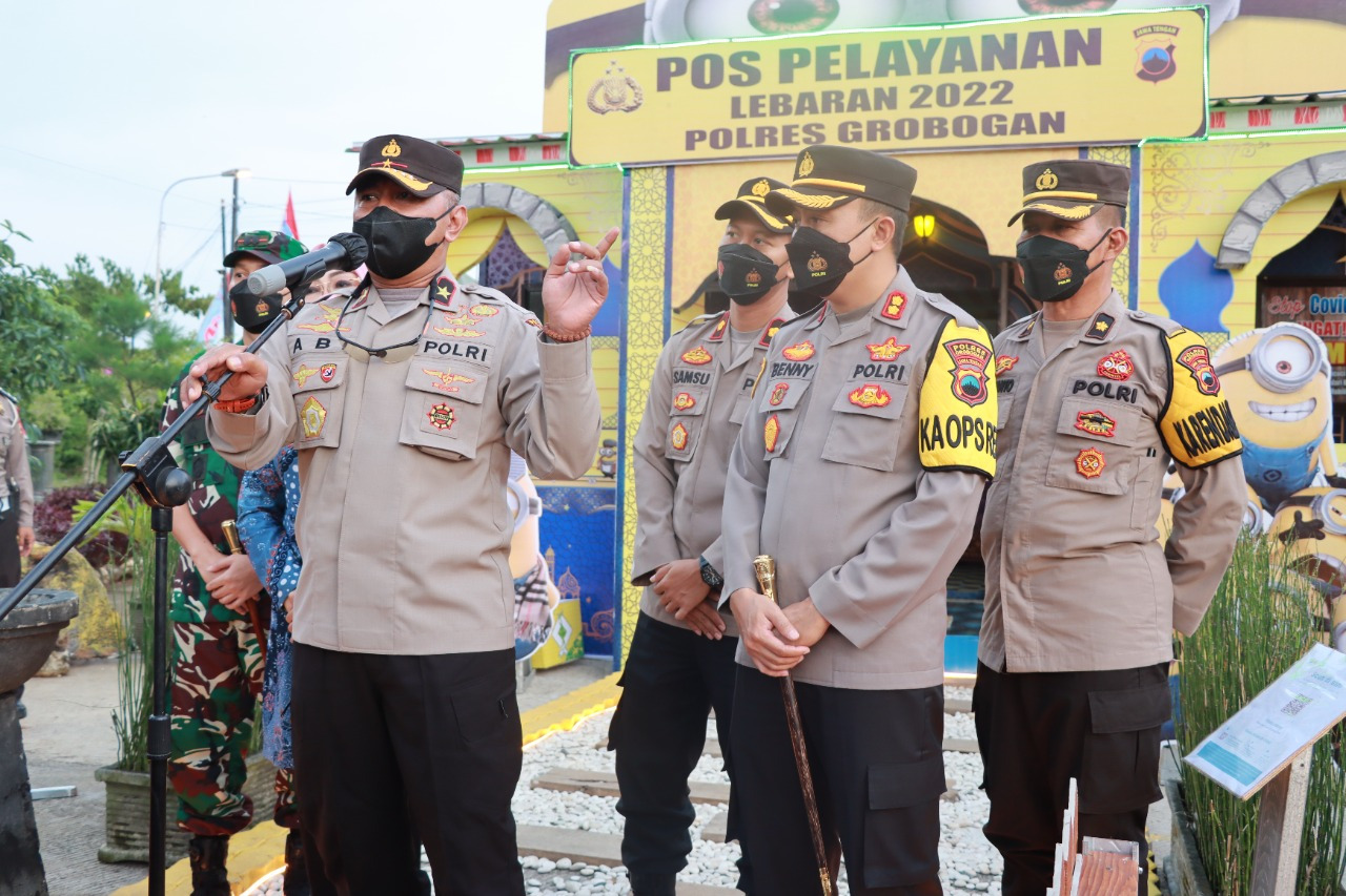 Wakapolda Jateng Cek Pos Pam Simpang Lima