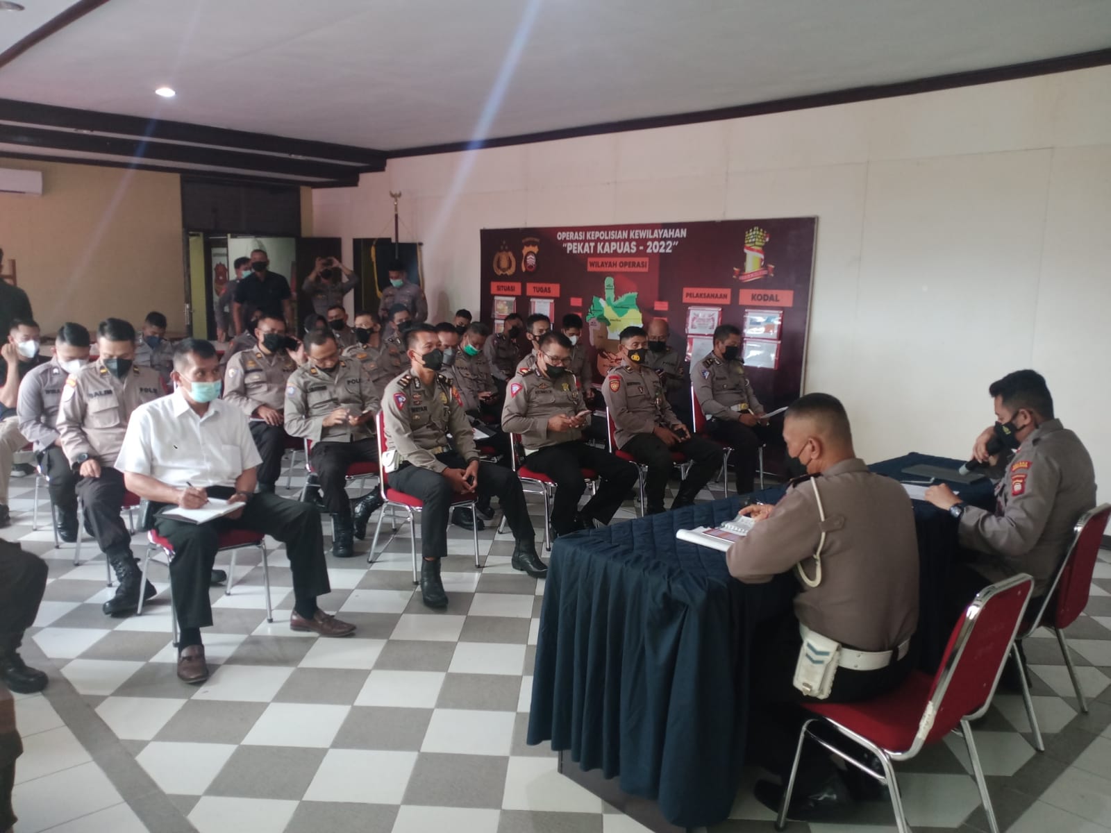 Gelar Latpra Ops Terpusat “Ketupat Kapuas 2022”