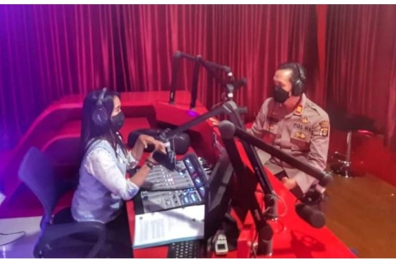 Himbauan Polres Lampung Tengah Kepada Masyarakat Melalui Radio Rapemda Di Akhir Penghujung Bulan suci Ramadhan
