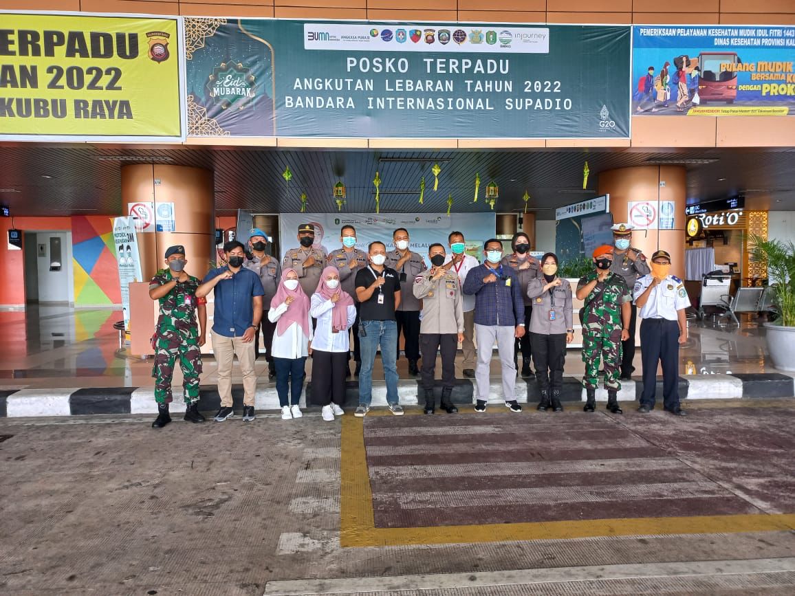 Kapolres Kubu Raya Cek Pos Pengamanan Bandara Supadio