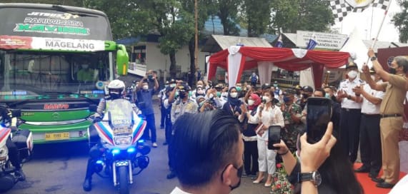 Kementerian Perhubungan Lepas 15 Bus Mudik Gratis, Agar Mengurangi Volume Kendaraan Arus Mudik
