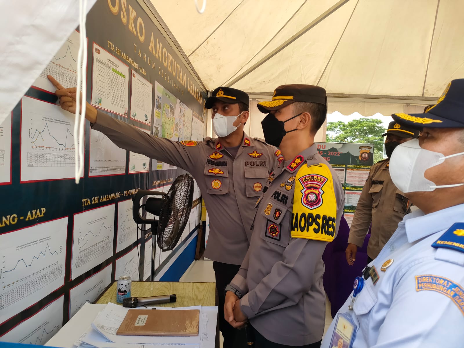 Kapolres Kubu Raya Cek Kesiapan Pospam Terminal