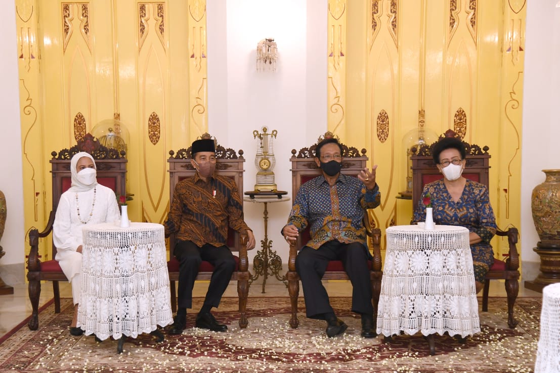 Presiden dan Ibu Iriana Silaturahmi ke Keraton Yogyakarta