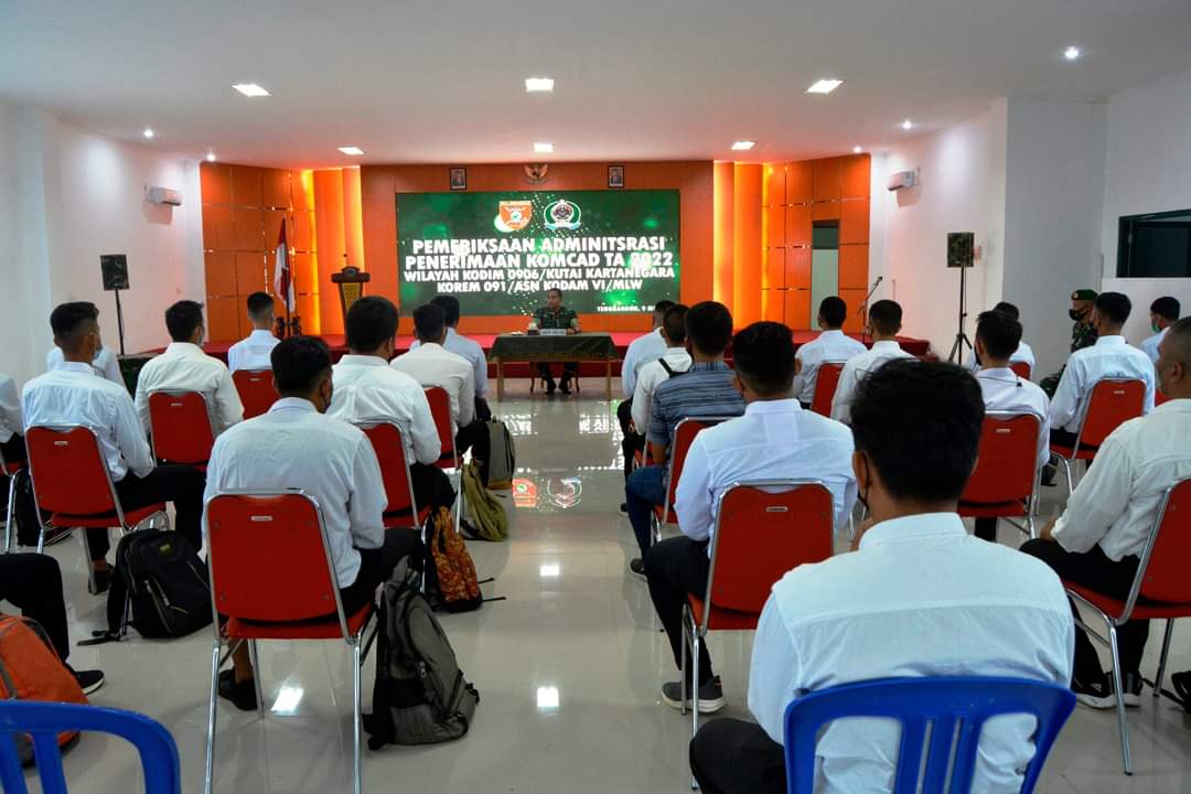 Kodim Kutai Kartanegara Siapkan 101 Calon Komponen Cadangan (Komcad) Matra Darat