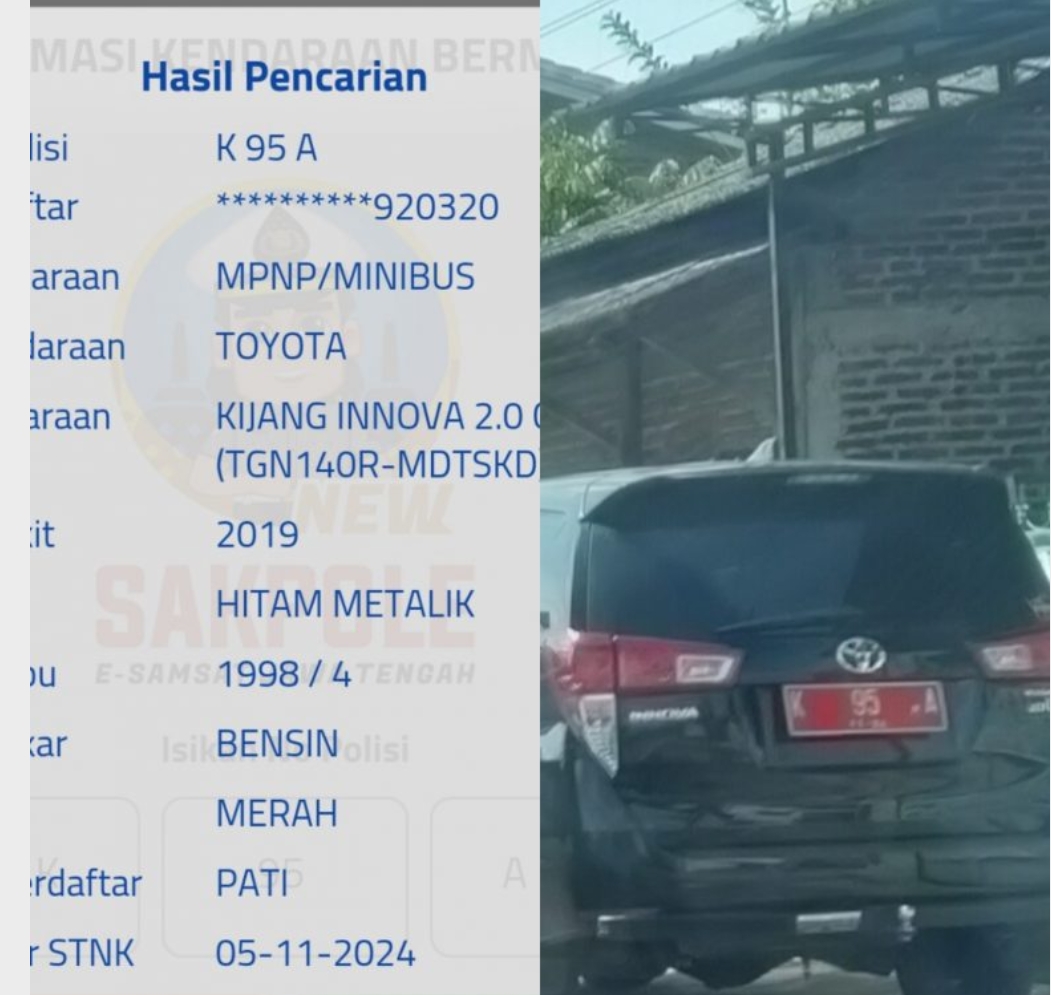 Pemkab Pati Tutup Mata Terkait Viralnya Plat K 95 A Dibuat Lebaran
