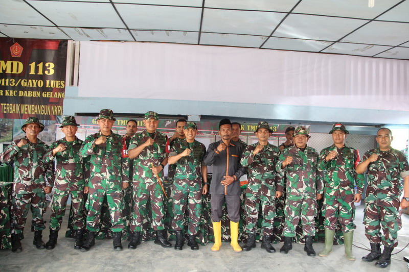 Kapok Sahli Dam IM Tinjau Pelaksanaan TMMD ke-113