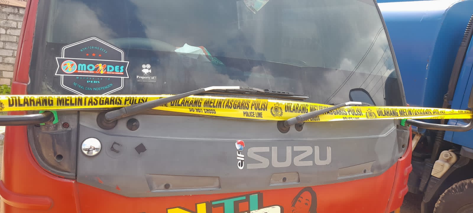 Miris!!! Barang Bukti Kendaraan R4 Bernopol K 7059 NY Ada Logo “Mondes”