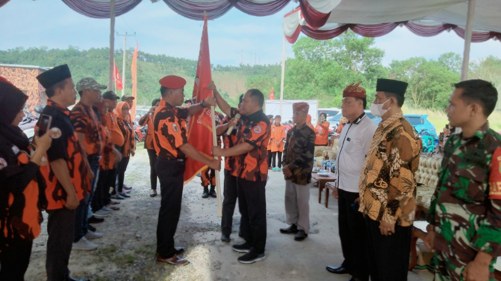 PAC Pemuda Pancasila Bakauheni Gelar Halal Bihalal Sekaligus Kukuhkan Kepengurusan Baru