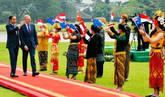 Presiden Jokowi Sambut Kunjungan Resmi PM Anthony Albanese di Istana Bogor