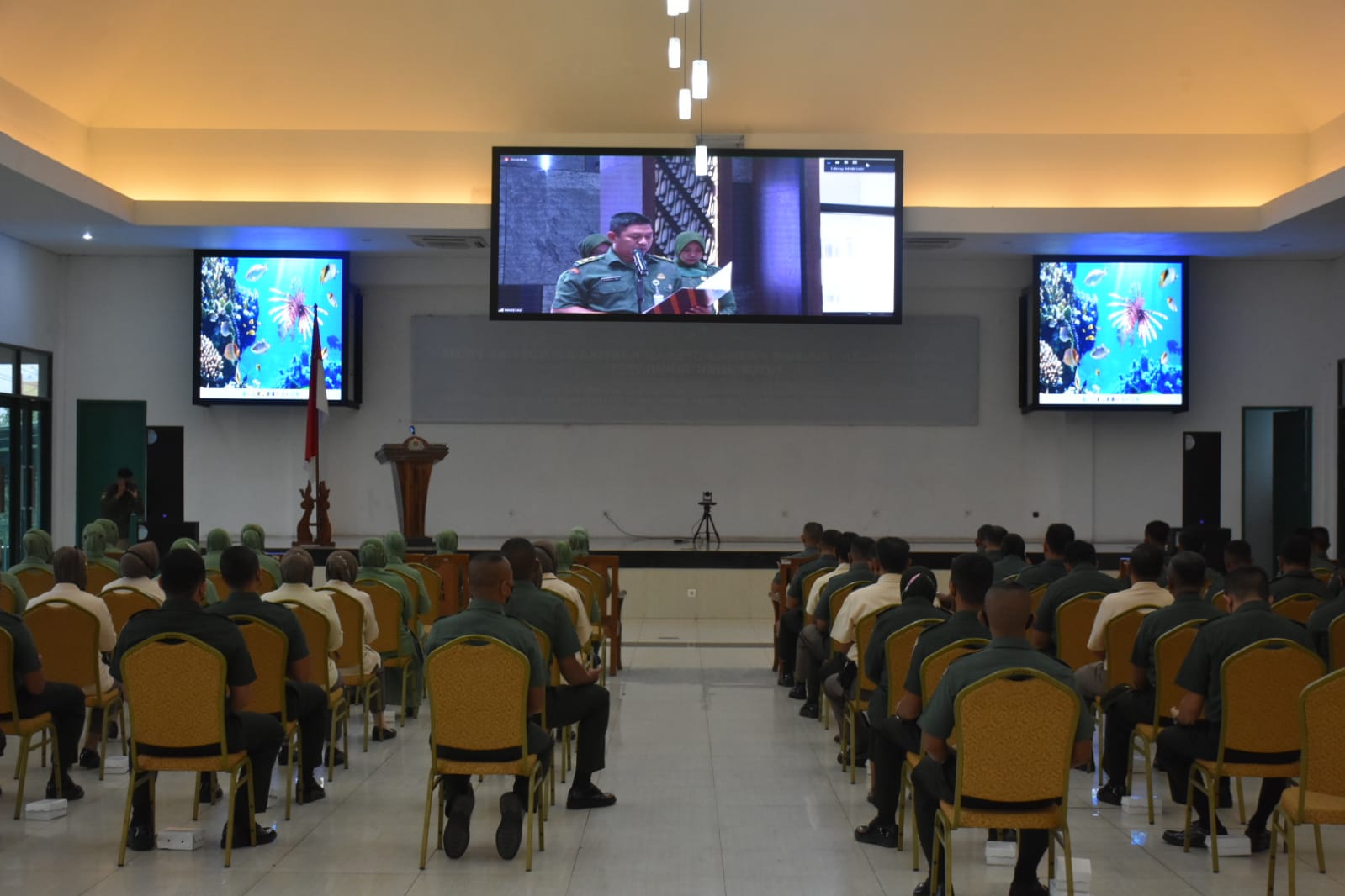 Korem 091/ASN Terima Webinar Tentang Kesehatan Anak