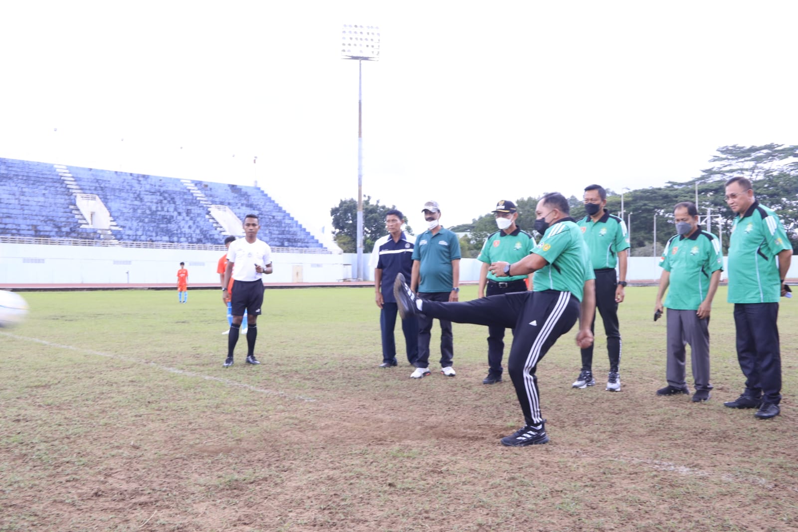 Kick Of Piala Kasad  Liga Santri ini Pesan Danrem 091/ASN