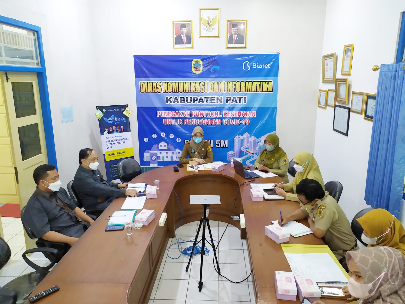 Diskominfo Pati Gelar Rakor Pengisian Formulir Evaluasi Implementasi SDI