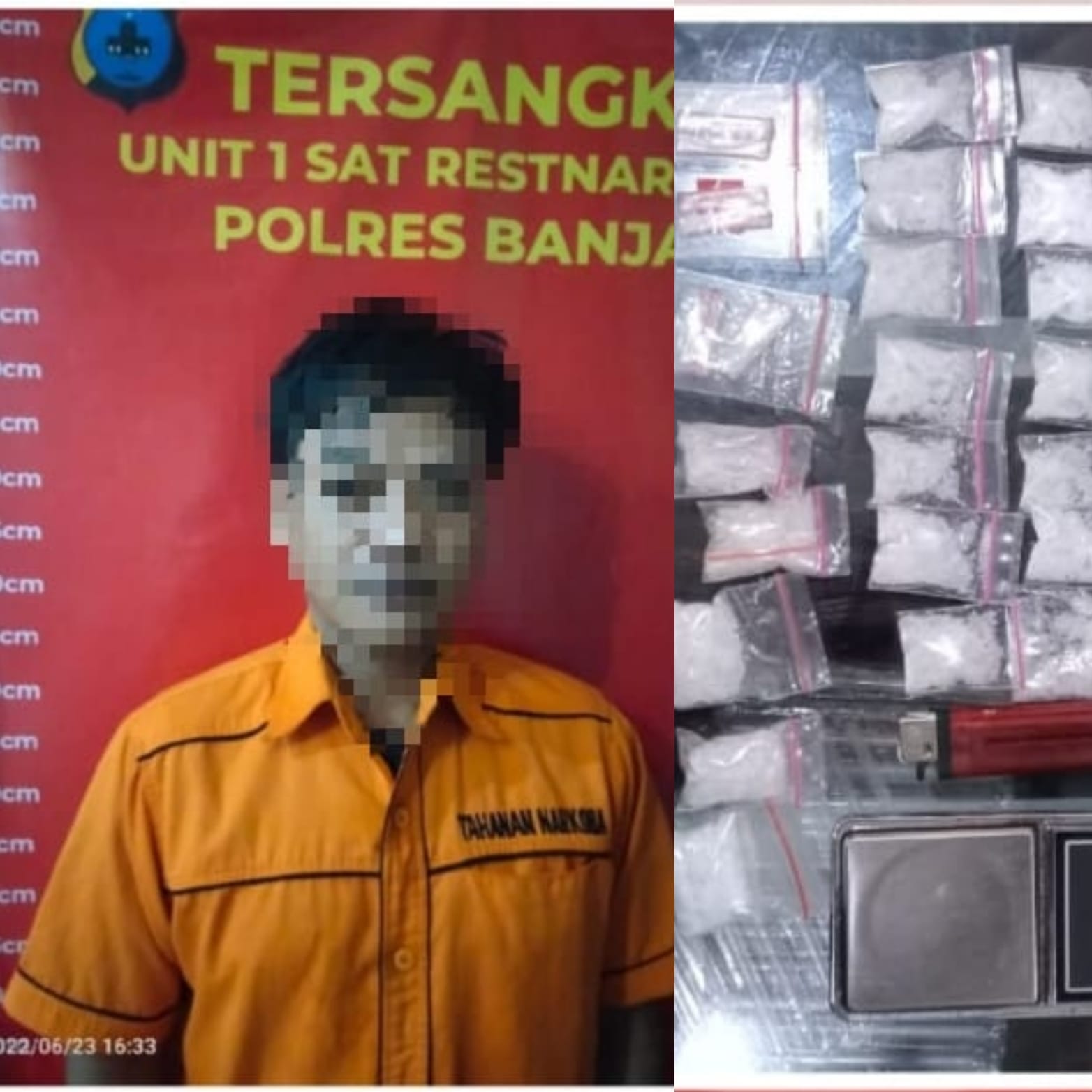 Hari Bhayangkara ke 76, Anggota Satnarkoba Bekuk AW Penjual Sabu- Sabu