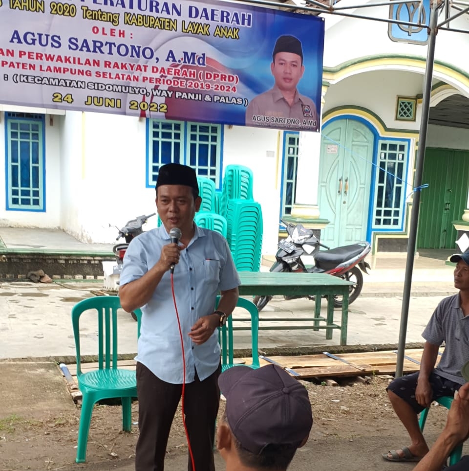 Agus Sartono Sosialisasikan Perda No 8/2022 Tentang KLA