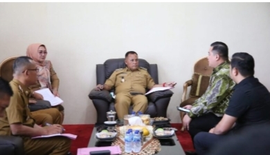 Bupati Lamsel  Audensi Bersama Pihak PT  Asuransi Jasindo