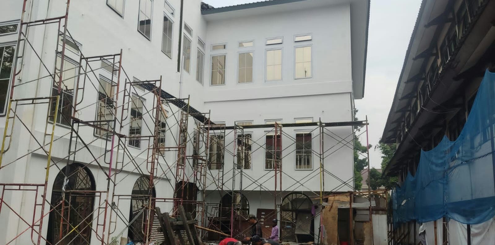 Pembangunan Gedung Perpustakaan Kota Bogor Terkesan Dipaksakan Pengerjaannya.