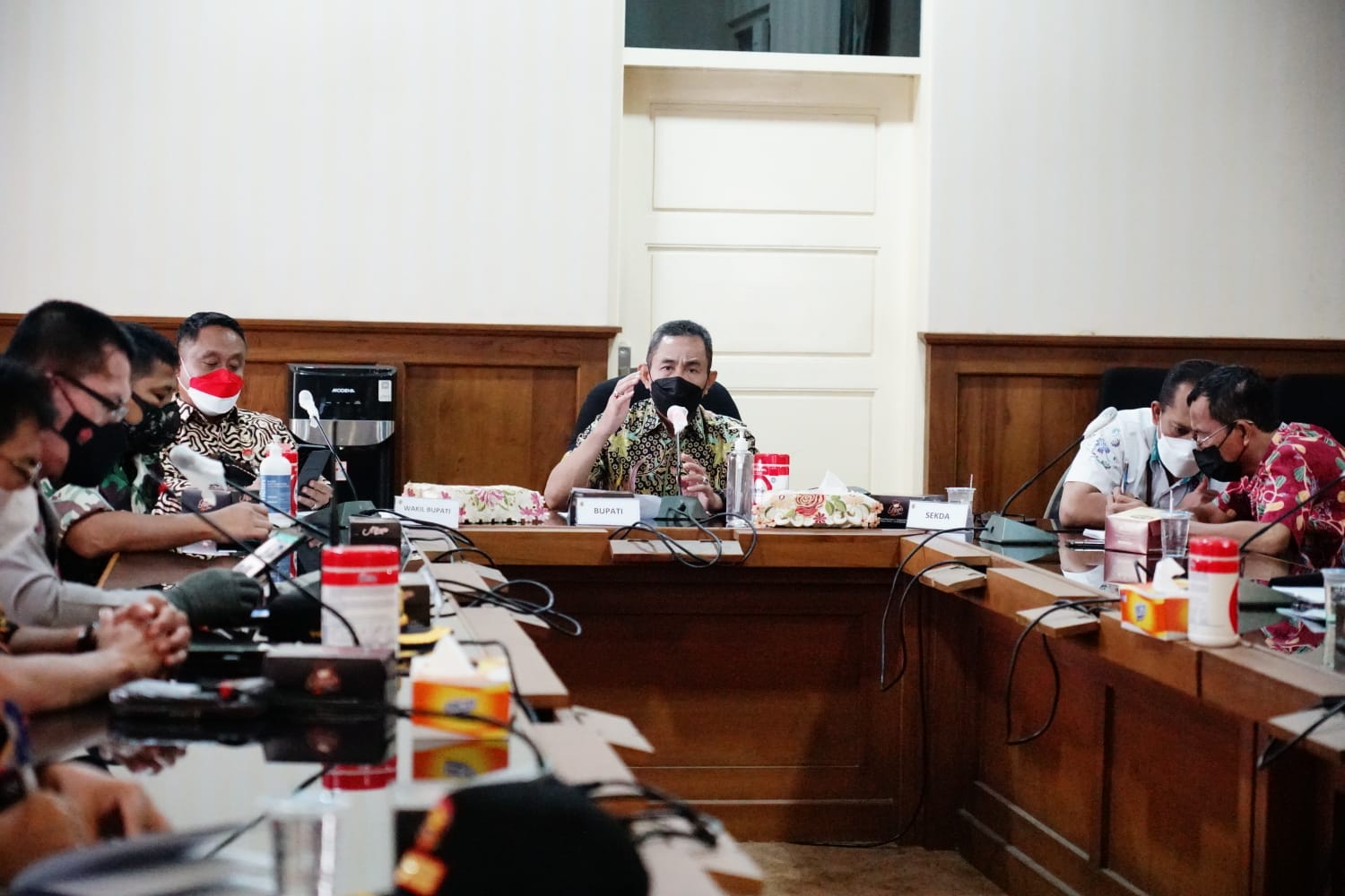 Pasca Banjir, Bupati dan Wabup Pimpin Rapat Tanggap Bencana