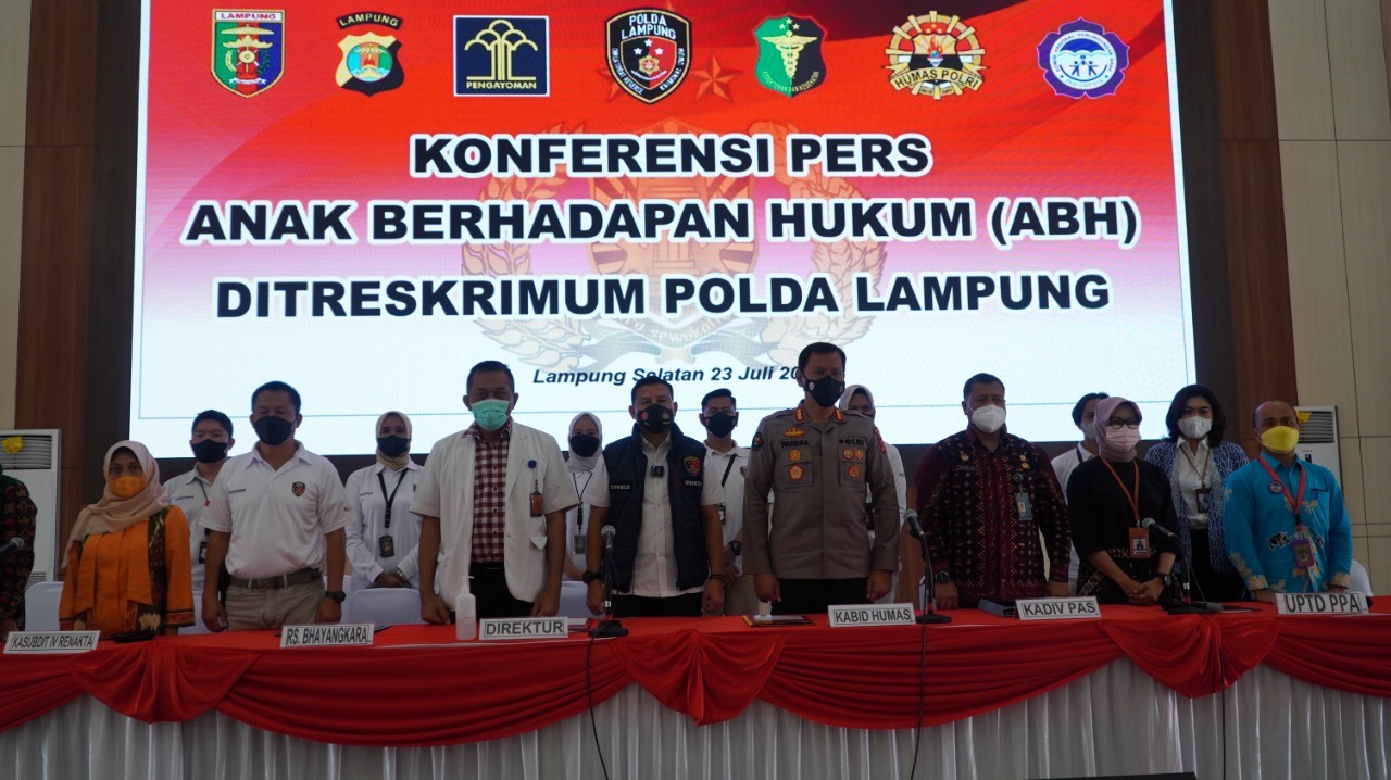 Polda Lampung Ungkap Penganiayaan ABH