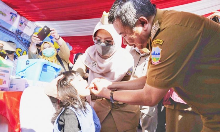 Pemkab Garut Laksanakan Kick Off BIAN Tahun 2022, Sasar 189 Ribu Anak