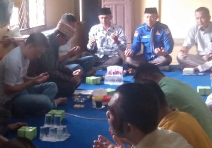 Pertai Demokrat Daftarkan Diri Ke KPU, Pengurus DPC PD Lamsel Gelar Pengajian dan Do,a Bersama