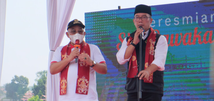 Gubernur Jabar dan Walikota Depok Resmikan Setu Rawa Kalong