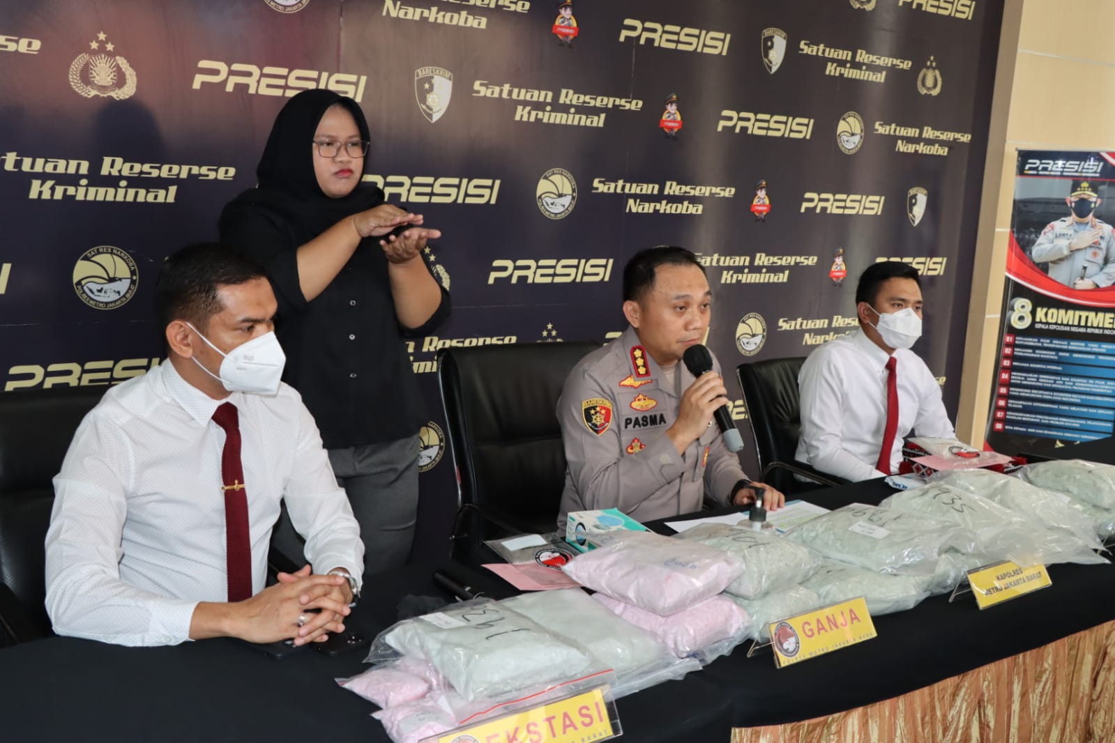 Polisi Berhasil Bongkar jaringan Ekstasi Internasional