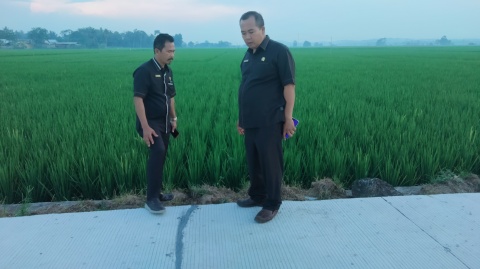 DPRD Lamsel Nilai Pekerjaan Ruas Jalan Cintamulya-Karya Mulyasari Berkualitas Rendah
