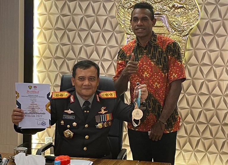 Juara Atletik, Kapolda Jateng Dukung dan Beri Motivasi Anak Asuh Papua