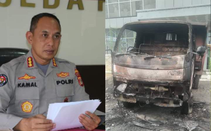 KKB Teror Bakar Truk PT. Putra Dewa Paniai
