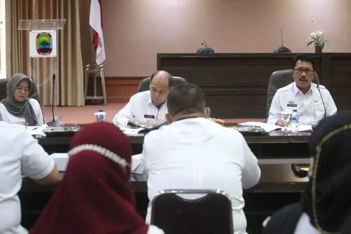 Sekda Lamsel Thamrin, Pimpin Jalanya Rakor Tentang Pengendalian Inflasi Daerah